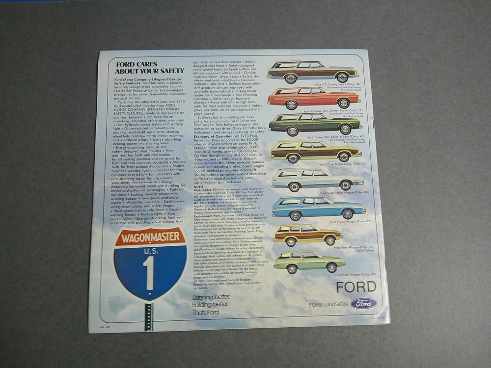 1973 Ford Wagons Sales Catalog