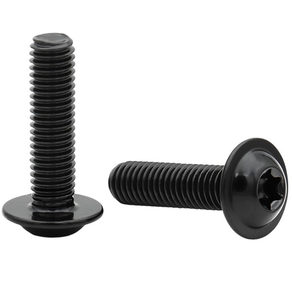 M5 M6 M8 Black Stainless Steel Torx Socket Flanged Button Hexalobula Head Screws