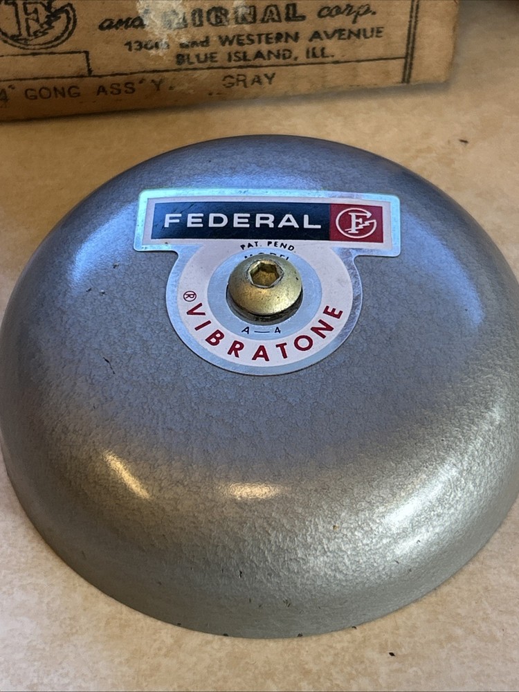 Federal Gong Bell 4” Ass’y Grey