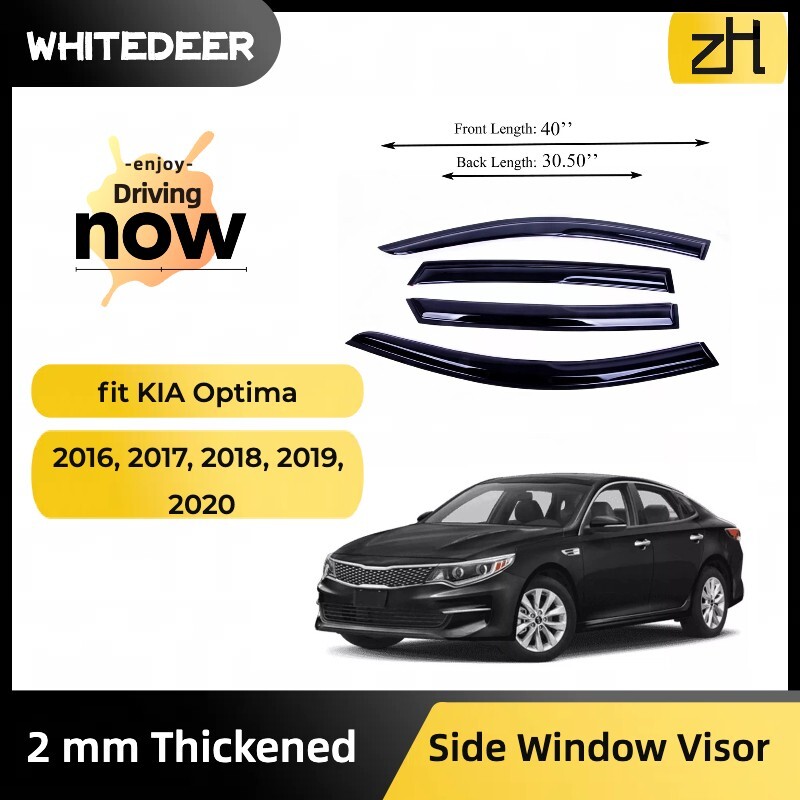 Fits for KIA Optima 2016-2020 Side Window Visor Sun Rain Deflector Guard