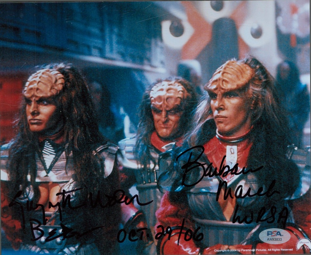 Barbara Marsh & Gwyneth Walsh Autograph PSA Cert Number AN93833