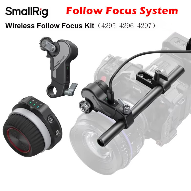 SmallRig Wireless Follow Focus System Kit Lite Handwheel Motor Controller Lens