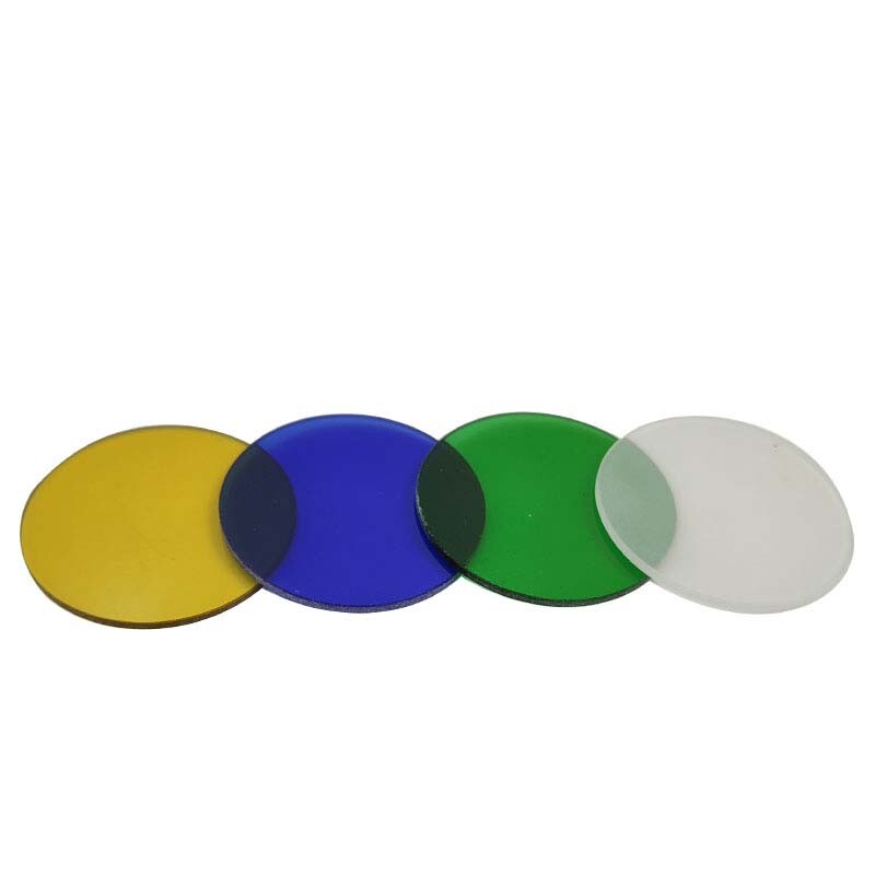 Microscope Filter Dia. 32mm Yellow/Blue/Green Transmission White Matte Filter