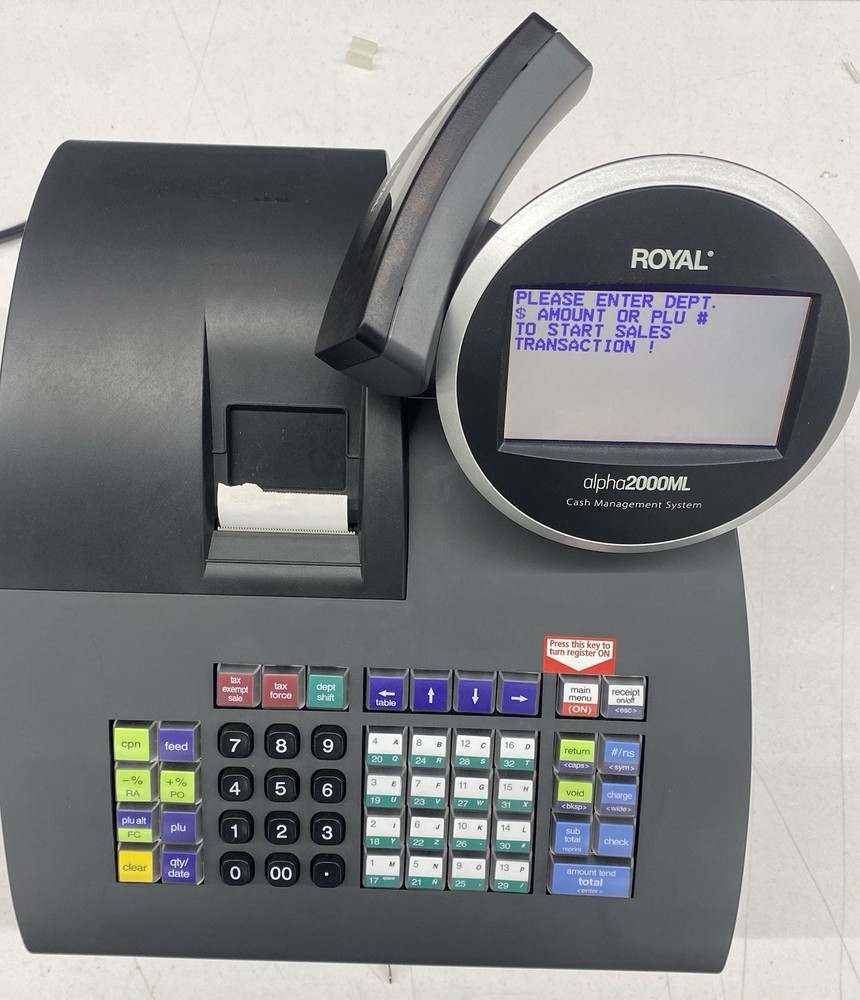 Royal Alpha Black Cash Register 2000ml