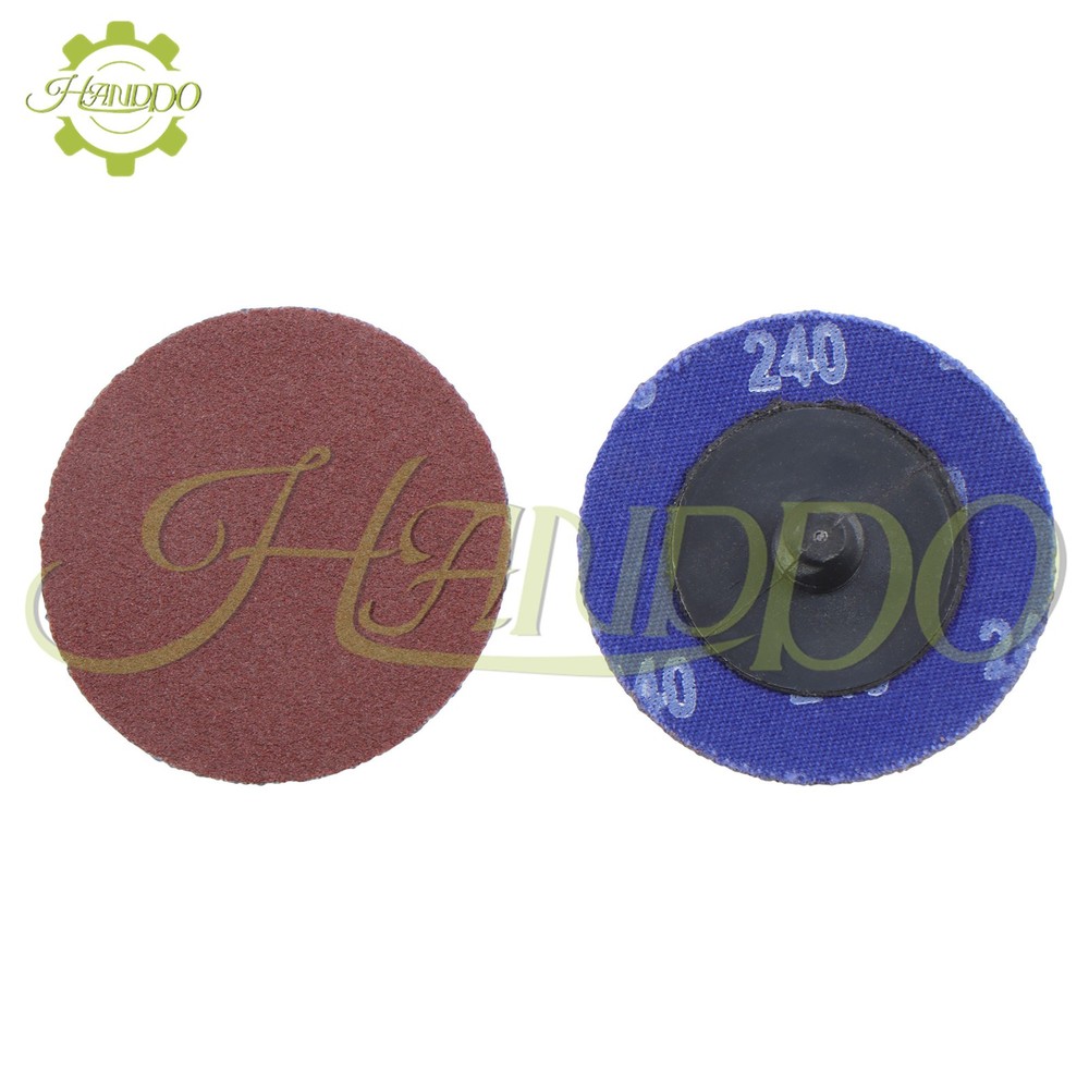 136PC 2" Roll Lock Sanding Discs Die Grinder Quick Change Disc Set W/ 1/4 Holder