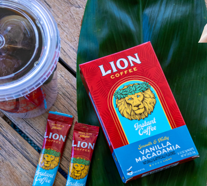 Lion Instant Vanilla Macadamia Coffee 8 stick - 2 Boxes