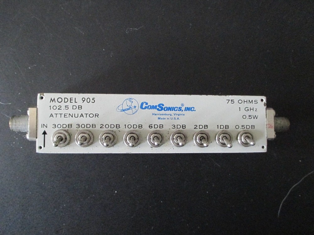ComSonics, Inc. Model 905 102.5DB Selectable Strip  Variable Attenuator