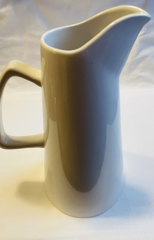 Samba Stoneware White Ceramic Pitcher Teapot 12"x 6.5” Dinner Tableware Coffee