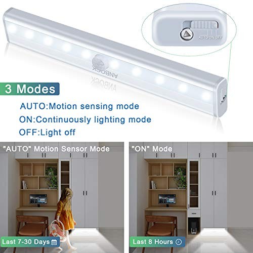 Closet Lights Motion Sensor 6 Pack Rechargeable, Wireless LED Motion 6 packs