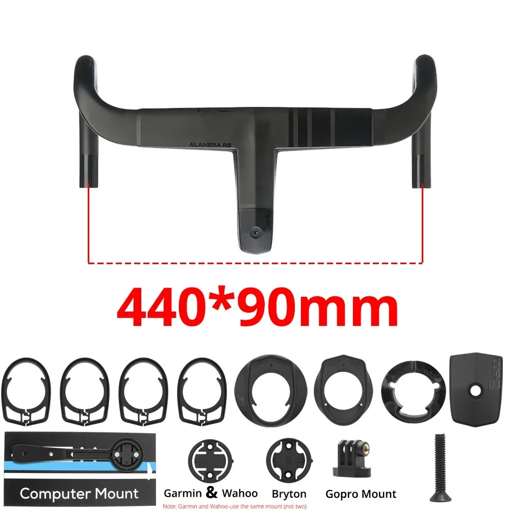 28.6mm Carbon Integrated Handlebar Full Internal Cable Routing Road Drop Bars