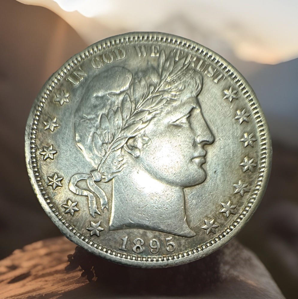 1995o 50c Barber Half Dollar, About Uncirculated