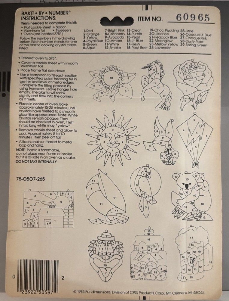 vintage “stained glass” Suncatcher