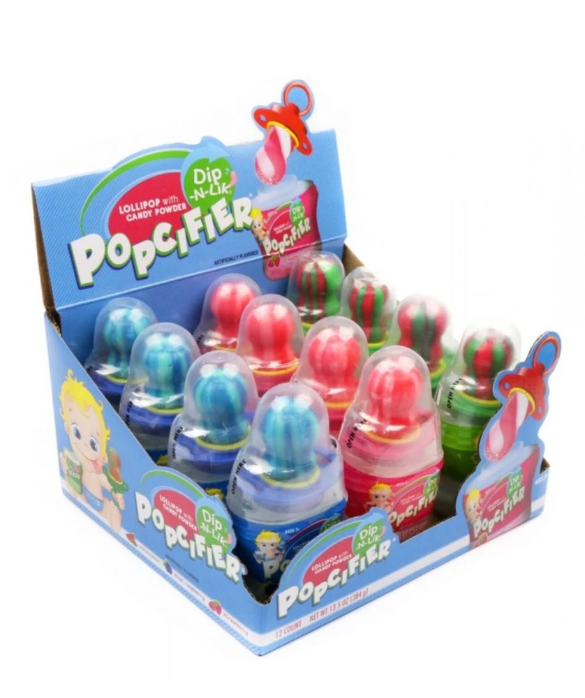 Popcifier Lolipop Dip-N-Lik Candy 12 counts
