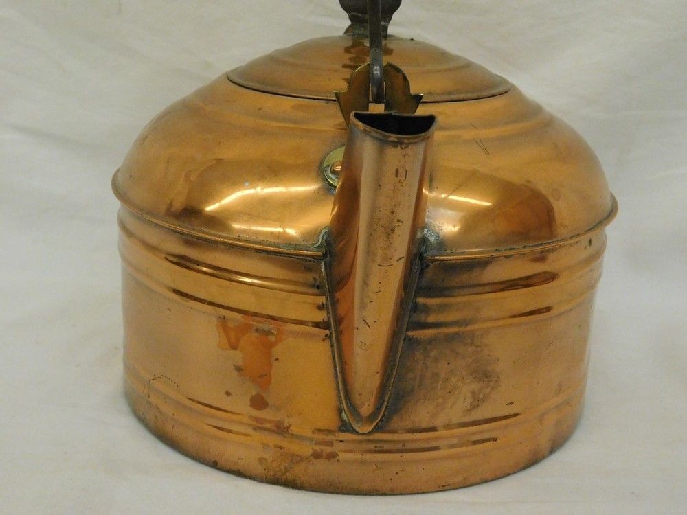 REVERE COPPER TEAPOT KETTLE WOOD HANDLE