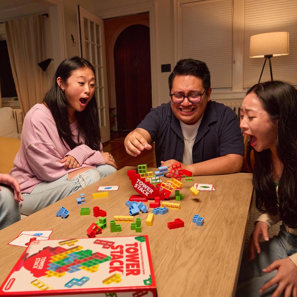 Tower Stack by Relatable, Exciting Game for Kids & Adults Small, Gray