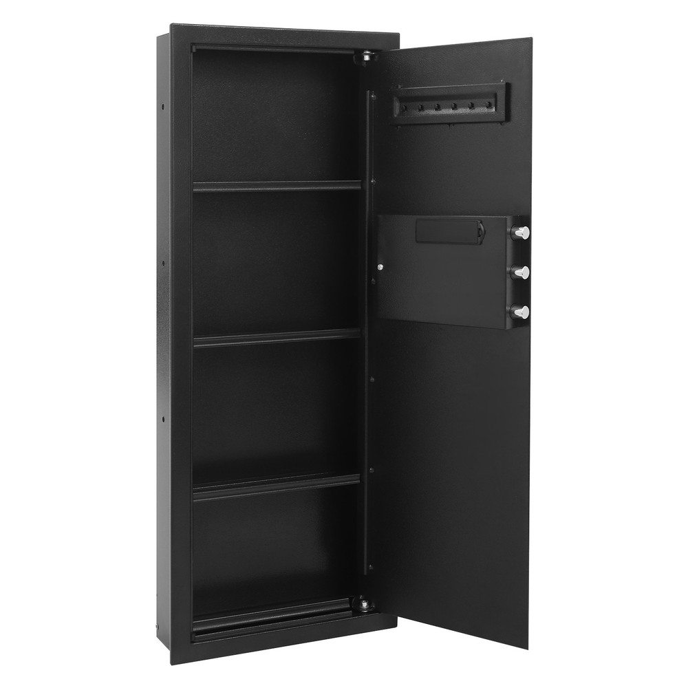 39" Hidden Lock Wall Safe Wall Hidden Safe Security Box Passward+Handle/Key