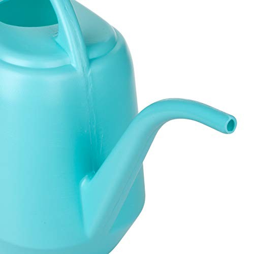 Plastic Watering Can, Bright Blue, 1-Gallon