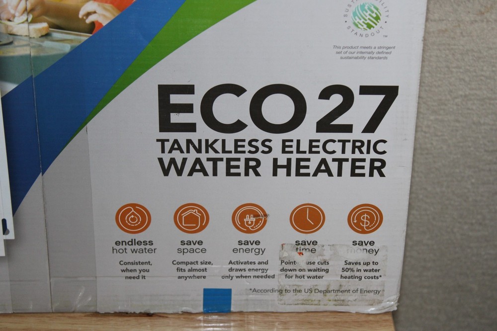 EcoSmart 27kW 240 Volt Electric Instant On Demand Tankless Water Heater 27 kW