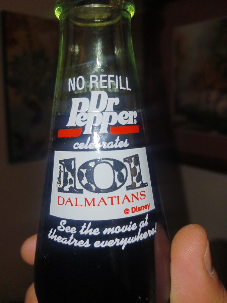 101 DALMATIONS / DISNEY Dr Pepper Bottle - Unopened