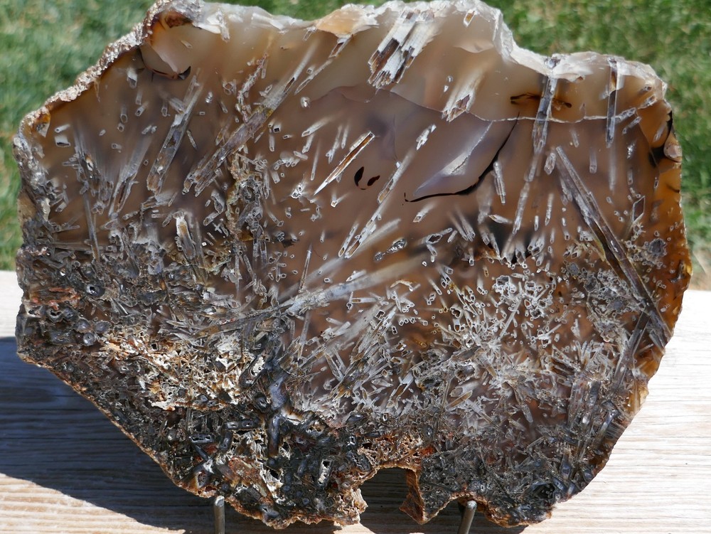 Turkish Stick Agate *Polished Slab 596grams - Pseudomorph Dendrites