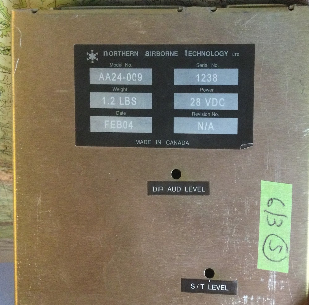 Northern Airborne Technology NAT AA24-009 Audio Control Panel *OPS Tested Good