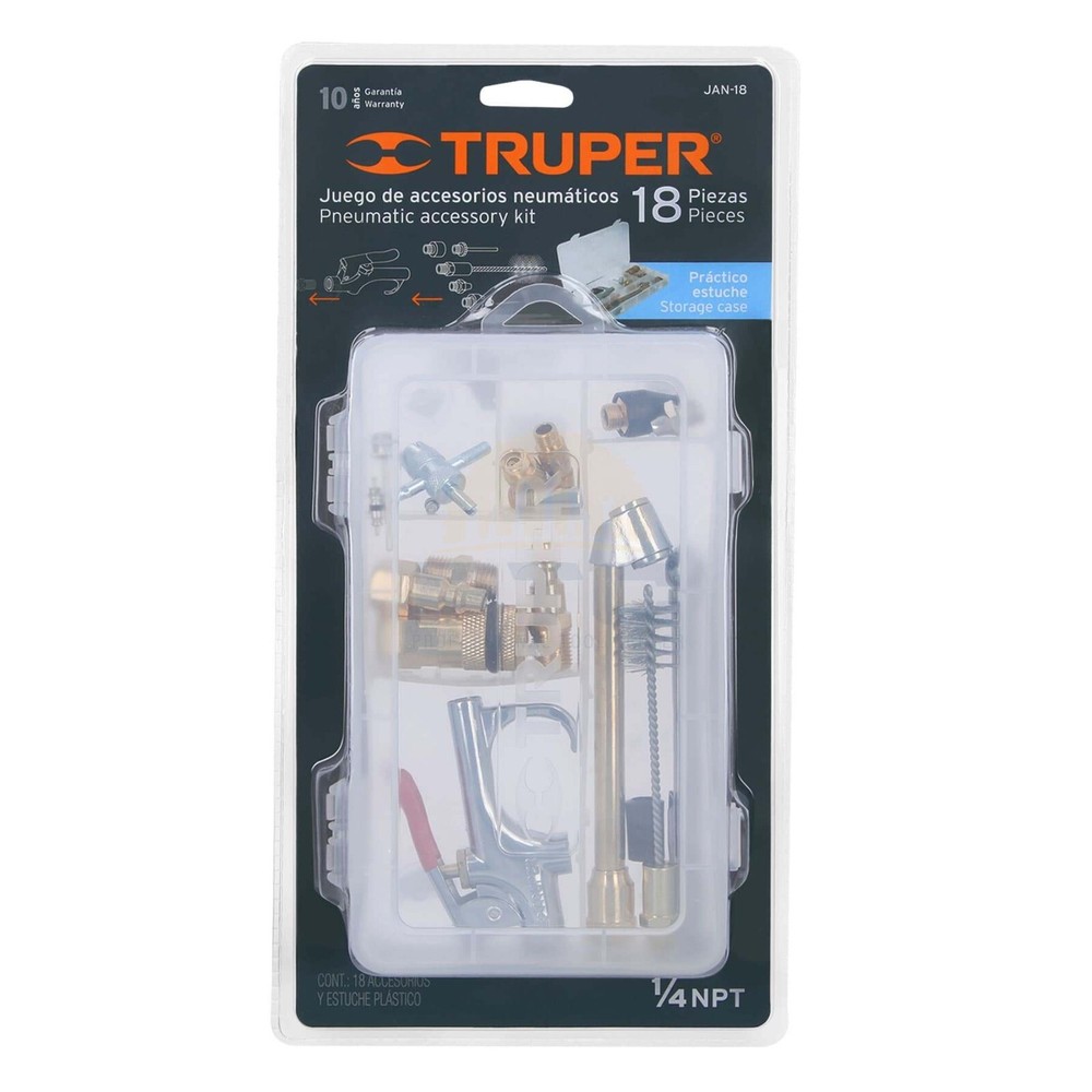 Truper JAN-18 18 Piece Air Compressor Kit
