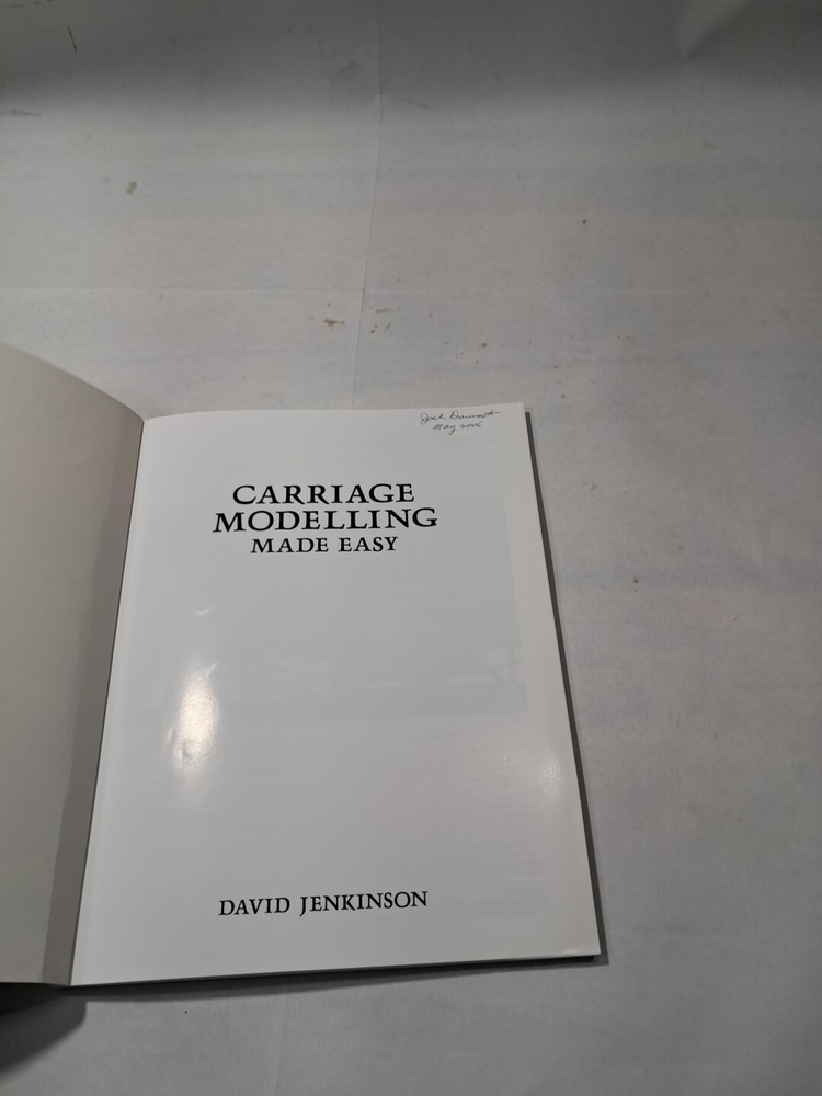 Carriage Moddelling Made Easy David Jenkinson J54