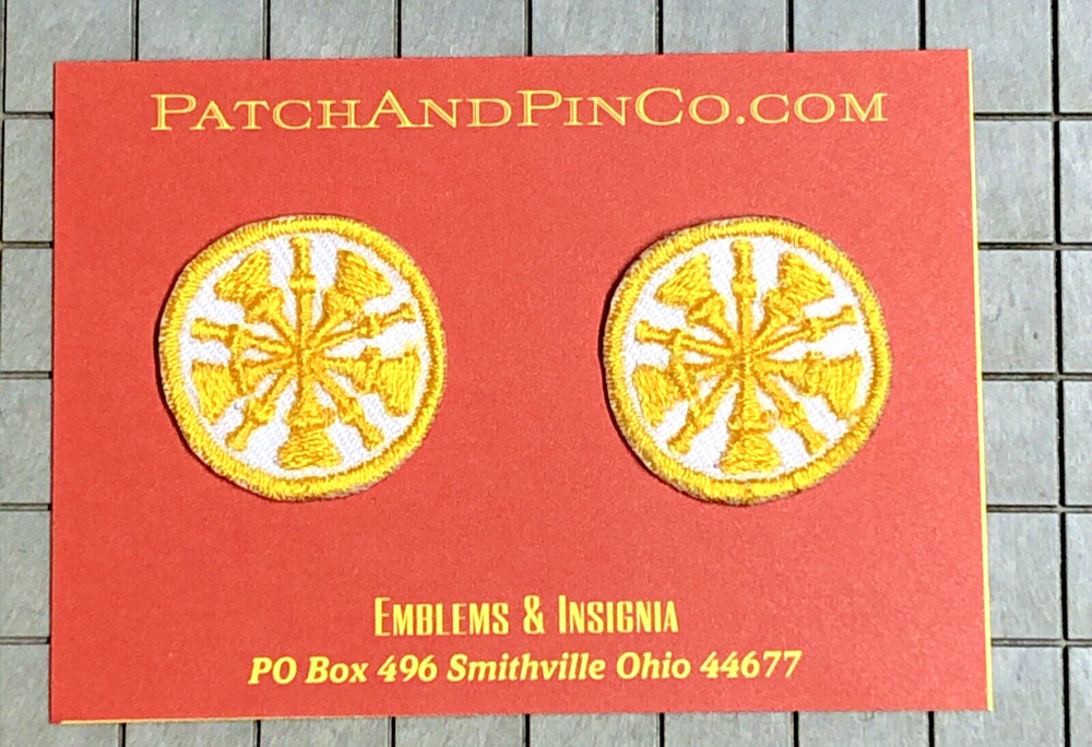 Firefighter CHIEF 5 Bugles collar patch fire Rank Bugle Insignia