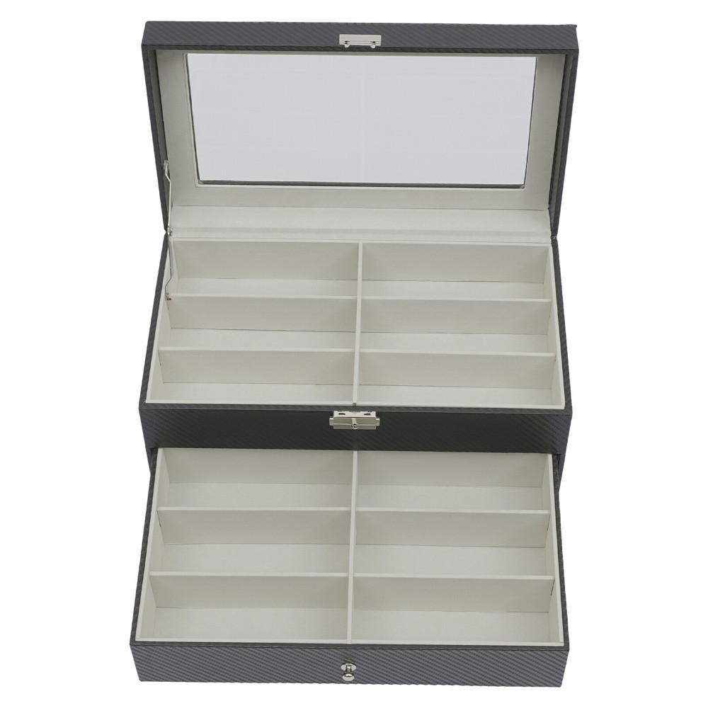 Sunglass Glasses Case Organizer, Multiple Sunglass Collection Holder 18 Grid
