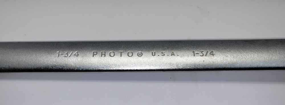 Proto 1256 1-3/4" Open & Ring End Combination 12pt NICE!