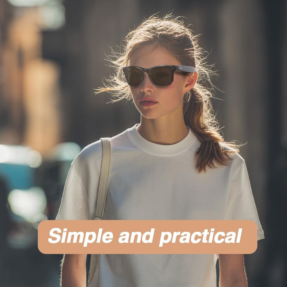 100pcs LED Light Blocking Stickers for Ray-Ban Meta Average, Black