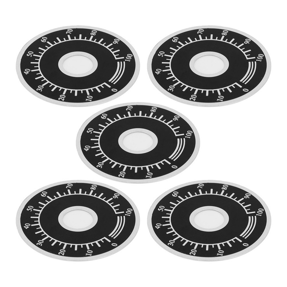 10pcs Potentiometer Knob Replacement Dial Plate for Variable Transformer
