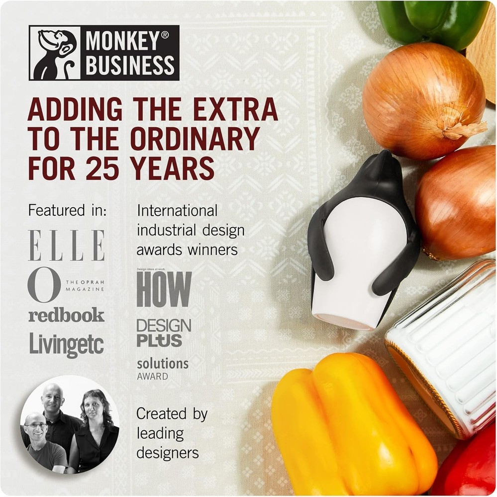 Monkey Business Chill Bill Refrigerator Deodorizer, Baking Soda Container, Bakin