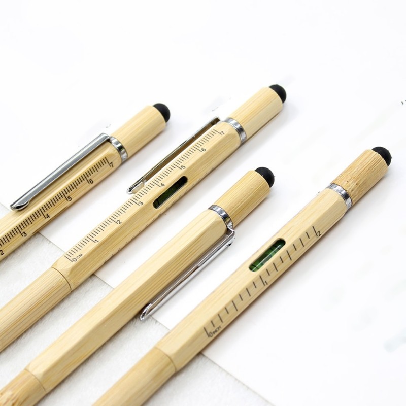 6 in 1 Tool Pen Multitool Pen Spirit Level Multitool Tech Tool Pen with Ruler
