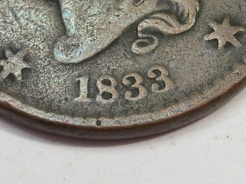 Better Grade 1833 Large Cent. #27