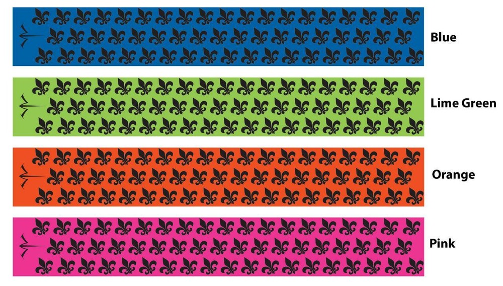 White Water Archery Fleur De Lis Tiled 1 Arrow Wraps 15pc Pack