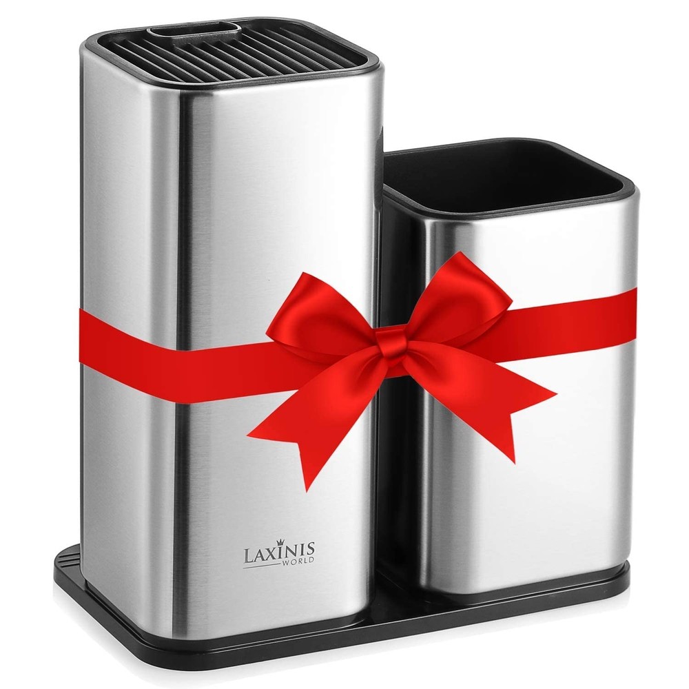 Holder and Utensil Holder StainlessSteel Modern Rectangular Design Universal...