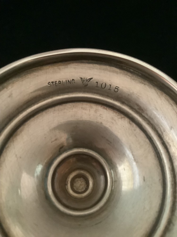 The Merrill Shops Sterling 8 GOBLETS - mono "S"