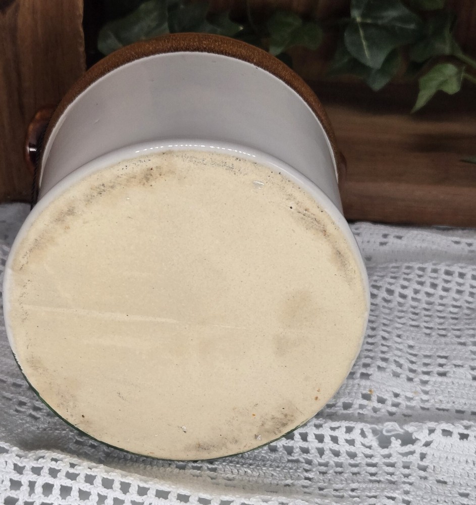 stoneware milk can(25023) hand painted