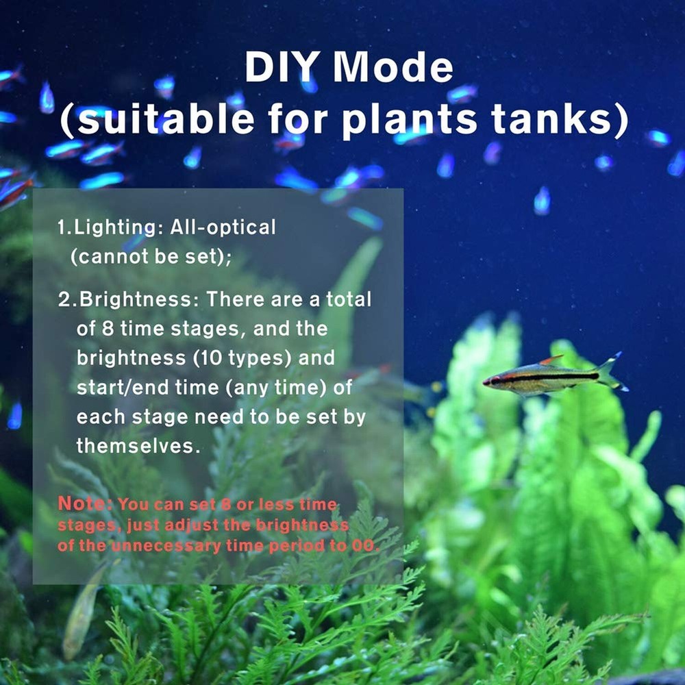 hygger Aquarium Programmable LED Light, for 48~55in Long Full Spectrum Plant ...