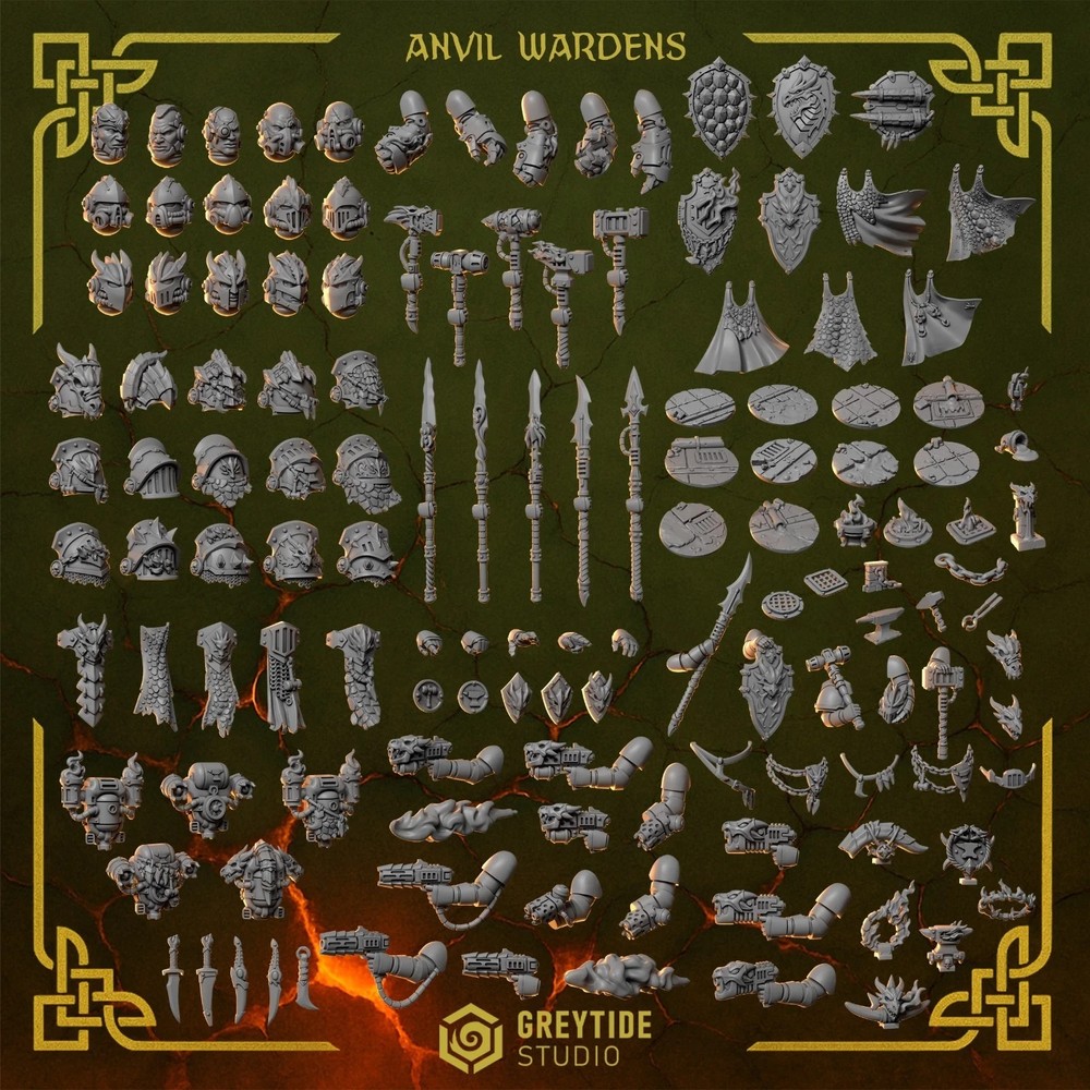 The Anvil Wardens Complete Bundle from Greytide Studio. 300+ Bits.