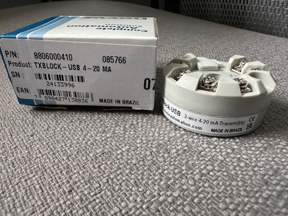 NOVUS Head Mounted Temperature Transmitter TxBlock-USB 4-20MA