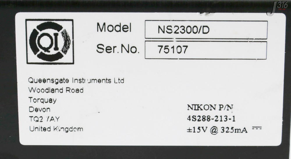 31494 QUEENSGATE INSTRUMENTS POSITION SENSOR UNIT, NIKON 4S288-213-1 NS2300/D