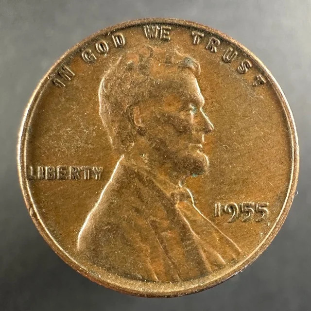 1955 Lincoln Wheat Cent - Lightly Circulated