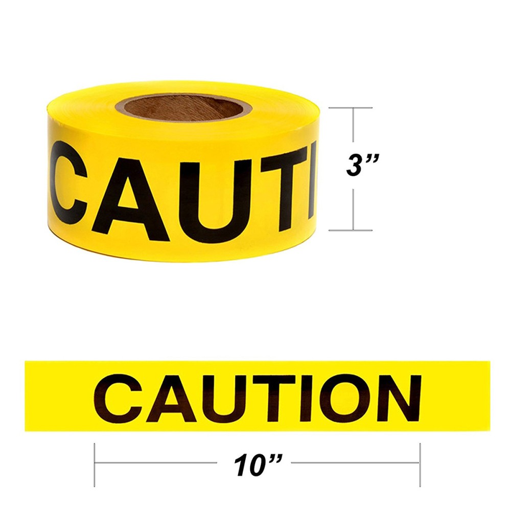 100 M Danger Tape Roll Safety Warning Caution Adhesive Do Not Enter