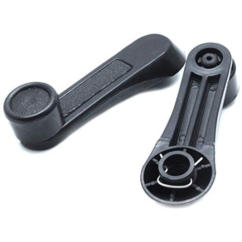 A Pair Universal Auto Car Black Plastic Window Winders Cranks Handle Lever