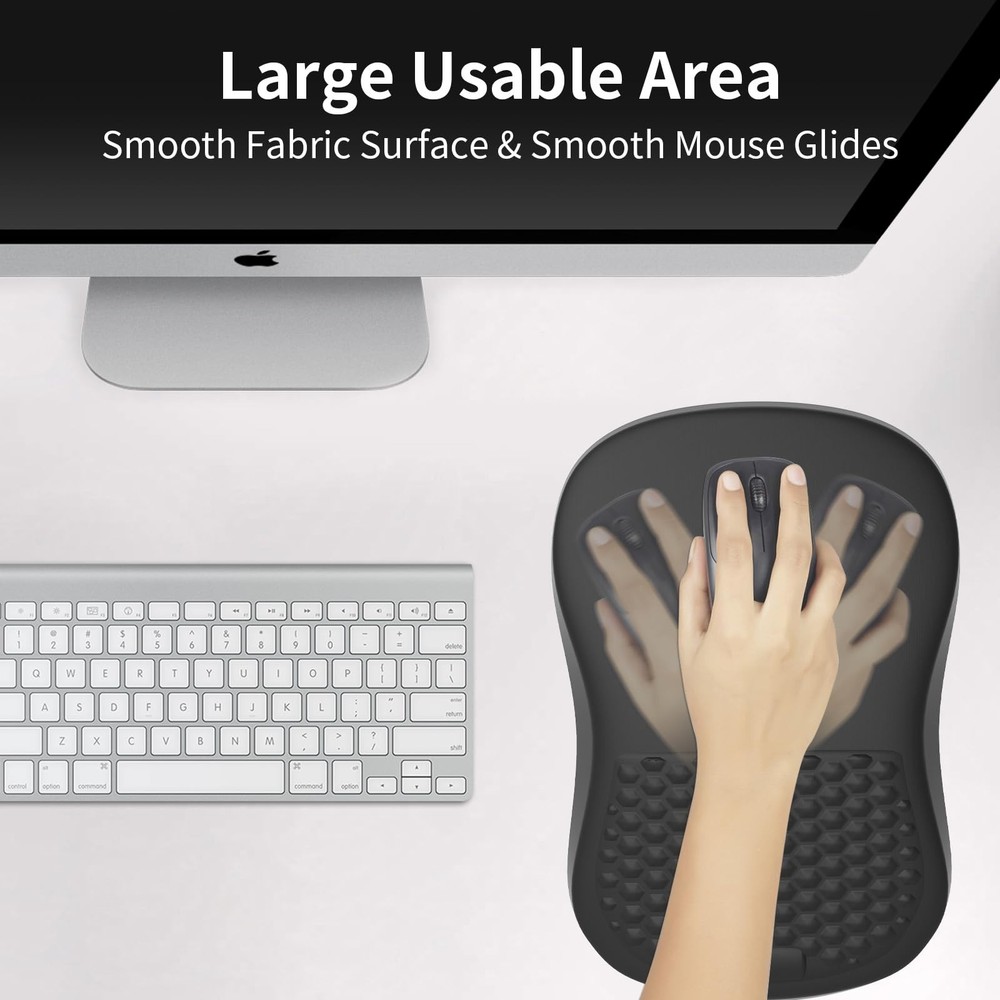 eulps Ergonomic Mouse Pad with Wrist Rest Support, Mousepad with Comfortable ...