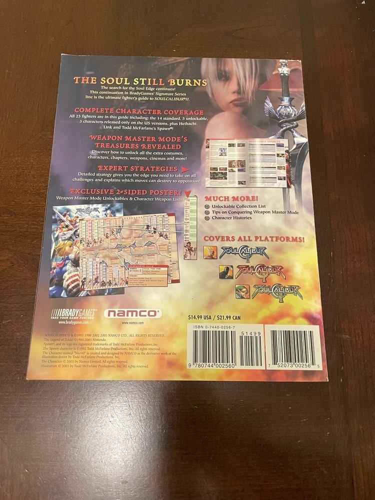 Soul Calibur II Brady Strategy Guide