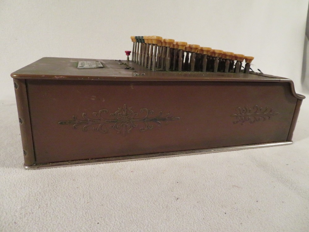 Vintage Antique Comptometer Adding Machine Felt Tarrant 1920s