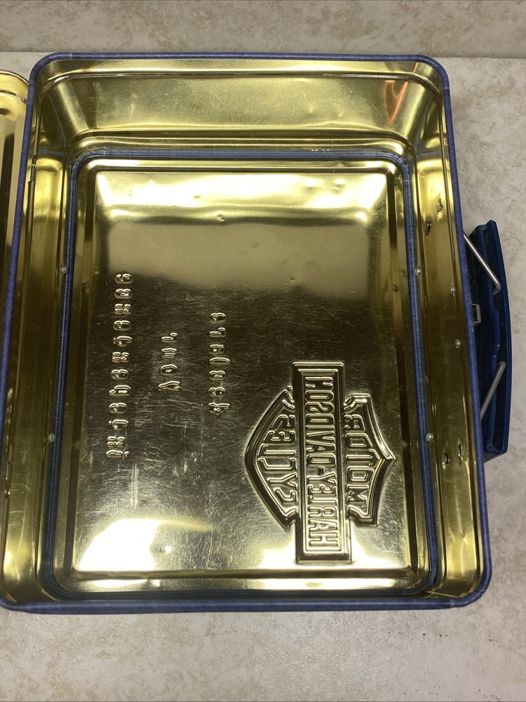 Harley-Davidson Tin Lunch/Storage Flag Embossed "Declare Your Independence"